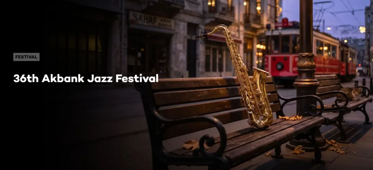 Official visual for the 36th Akbank Jazz Festival in Istanbul