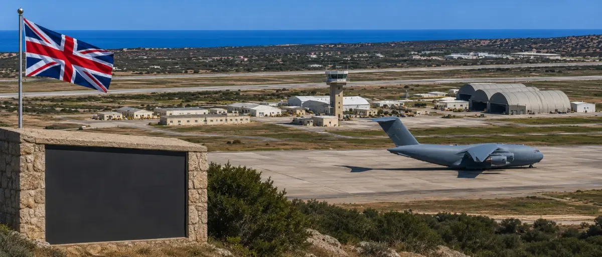 RAF Akrotiri in the British Sovereign Base Areas on the southern coast of Cyprus
