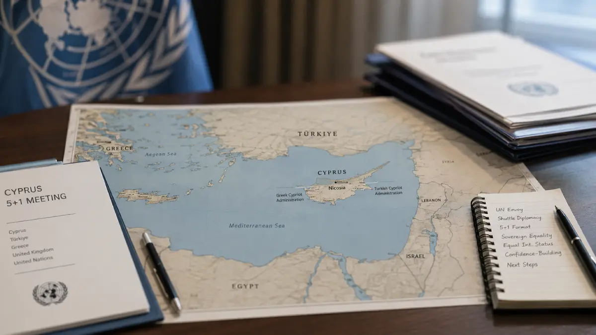 UN Envoy's Cyprus Shuttle Tests 5+1 Track as Türkiye-EU Link Returns