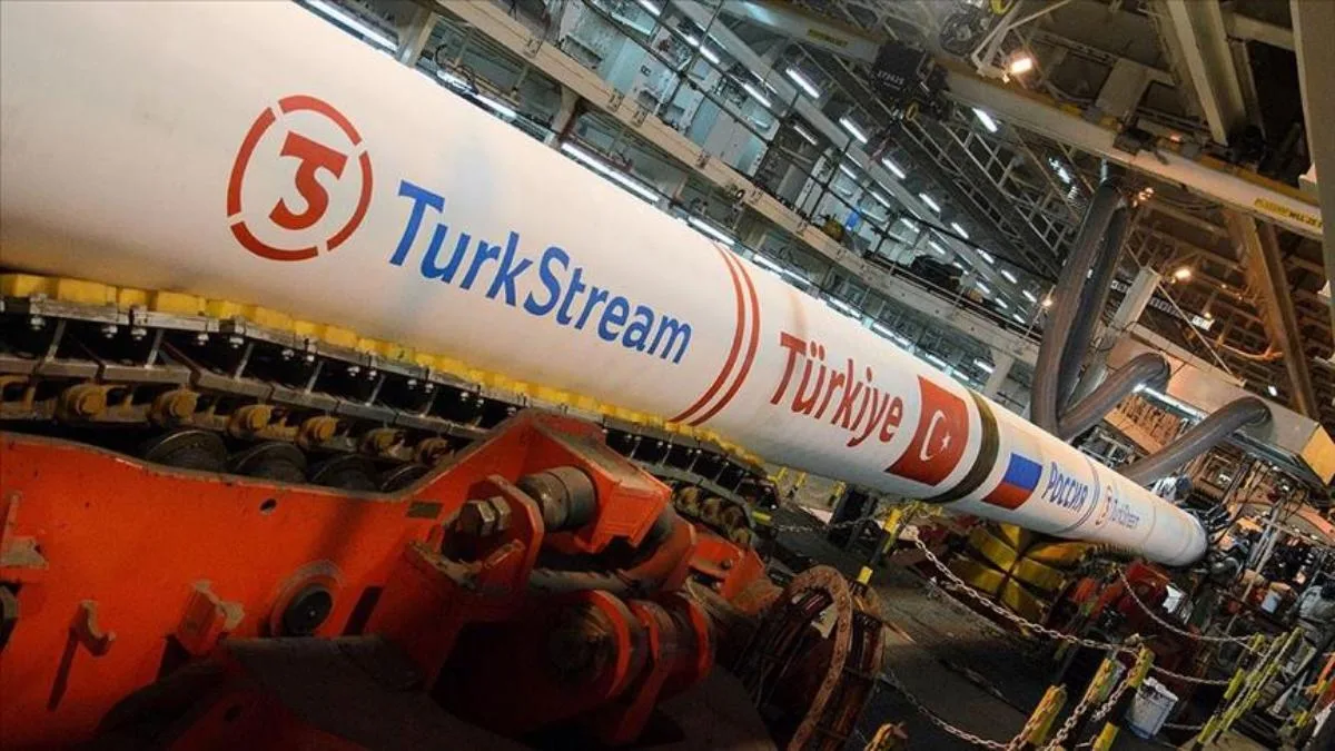 TurkStream natural gas infrastructure carrying Russian gas through Turkey toward European markets