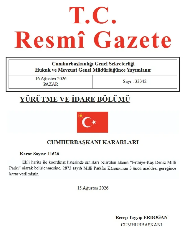 Official Gazette August 15, 2026