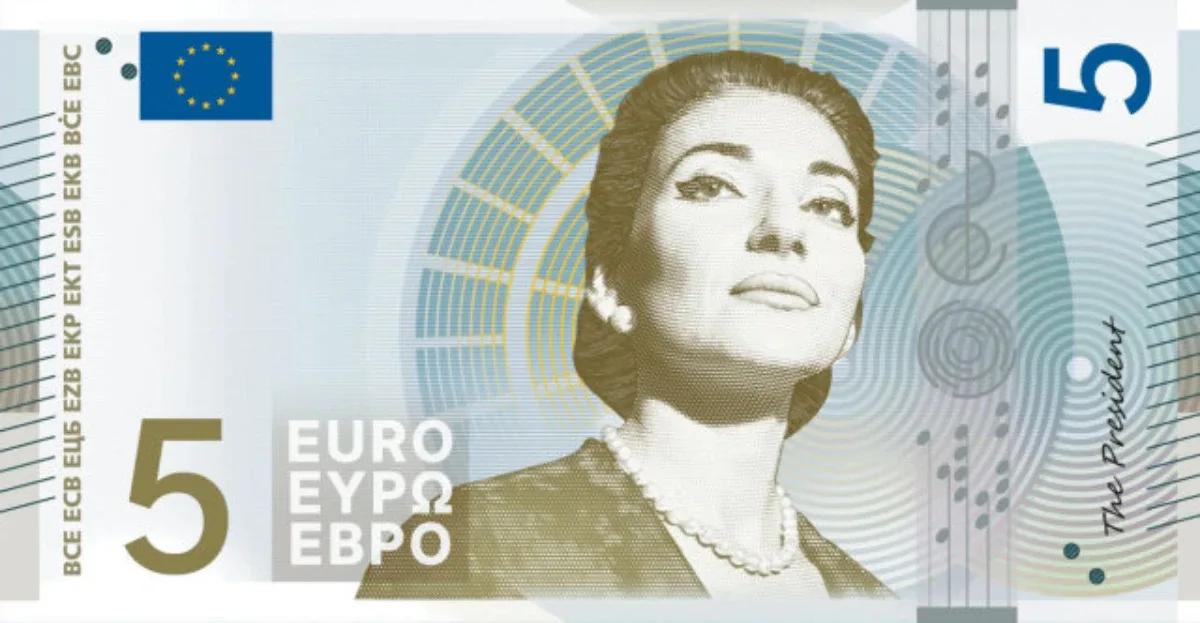 Maria Callas and Greek Designer Join Euro Banknote Shortlist