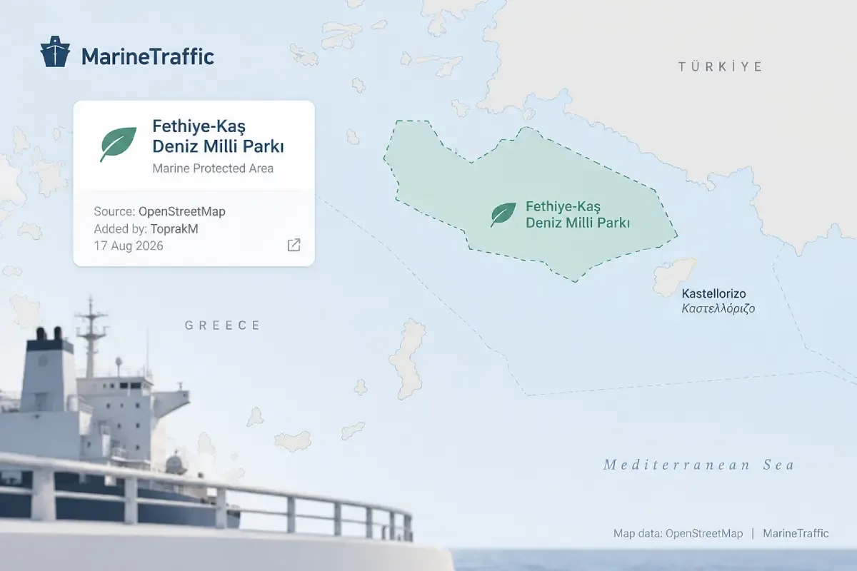 One OpenStreetMap Edit Put Türkiye’s Marine Park on MarineTraffic
