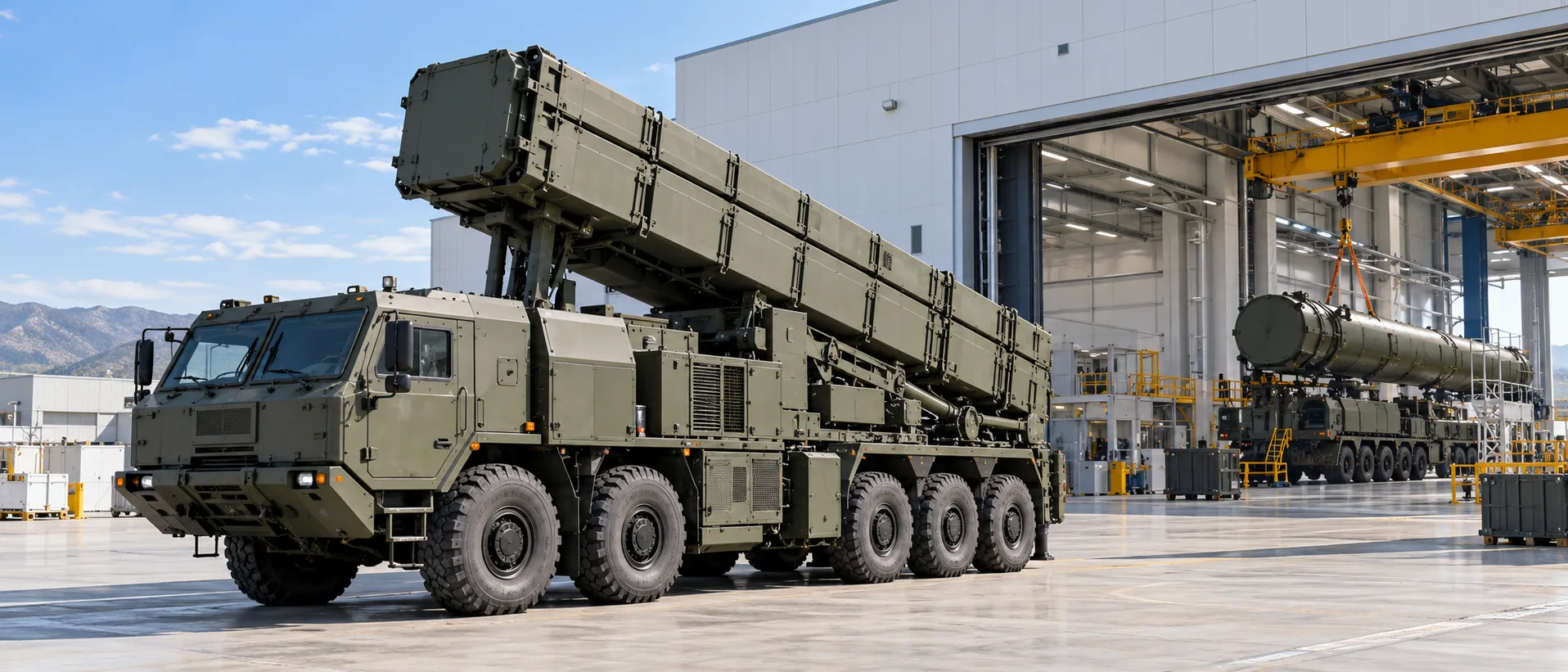 TAYFUN Block-3 ballistic missile production illustrated at a modern defense manufacturing facility in Turkey