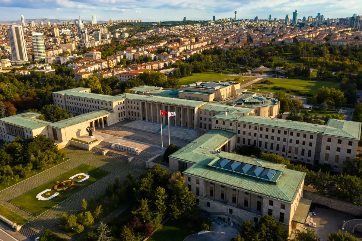 Aerial imafe the Turkish Parliament