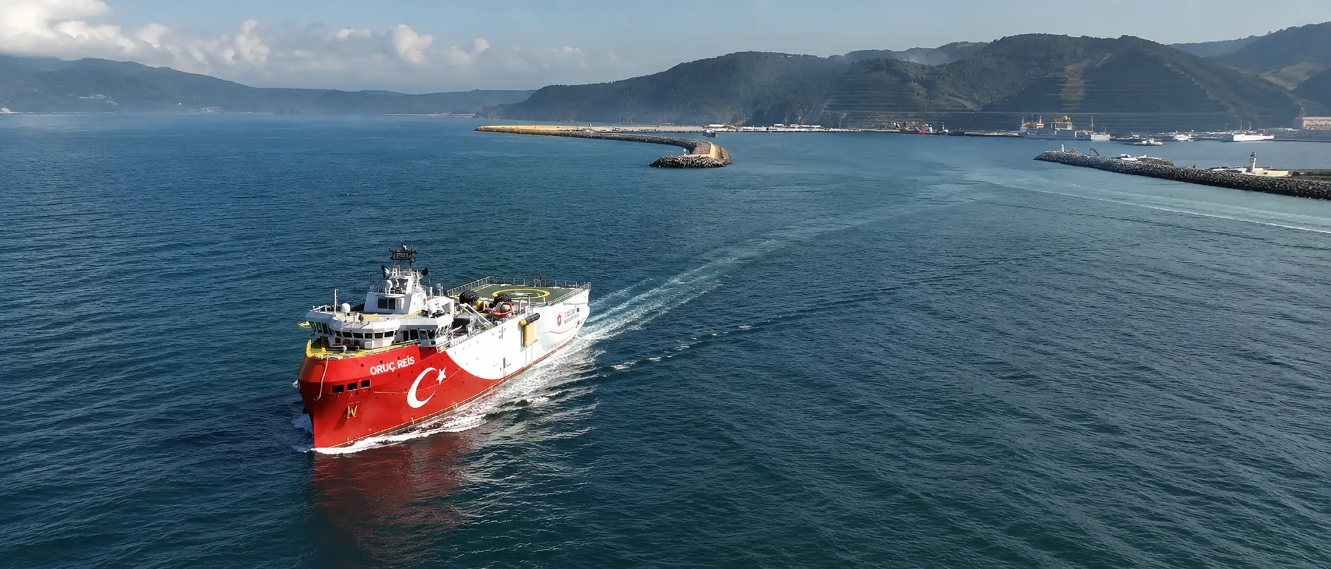 Oruç Reis sailing in the Med Sea
