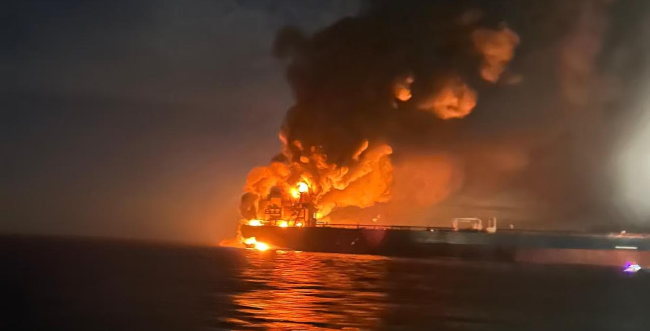 Ukraine Says It Hit Shadow Fleet Tankers Near Novorossiysk as Black Sea Oil War Escalates